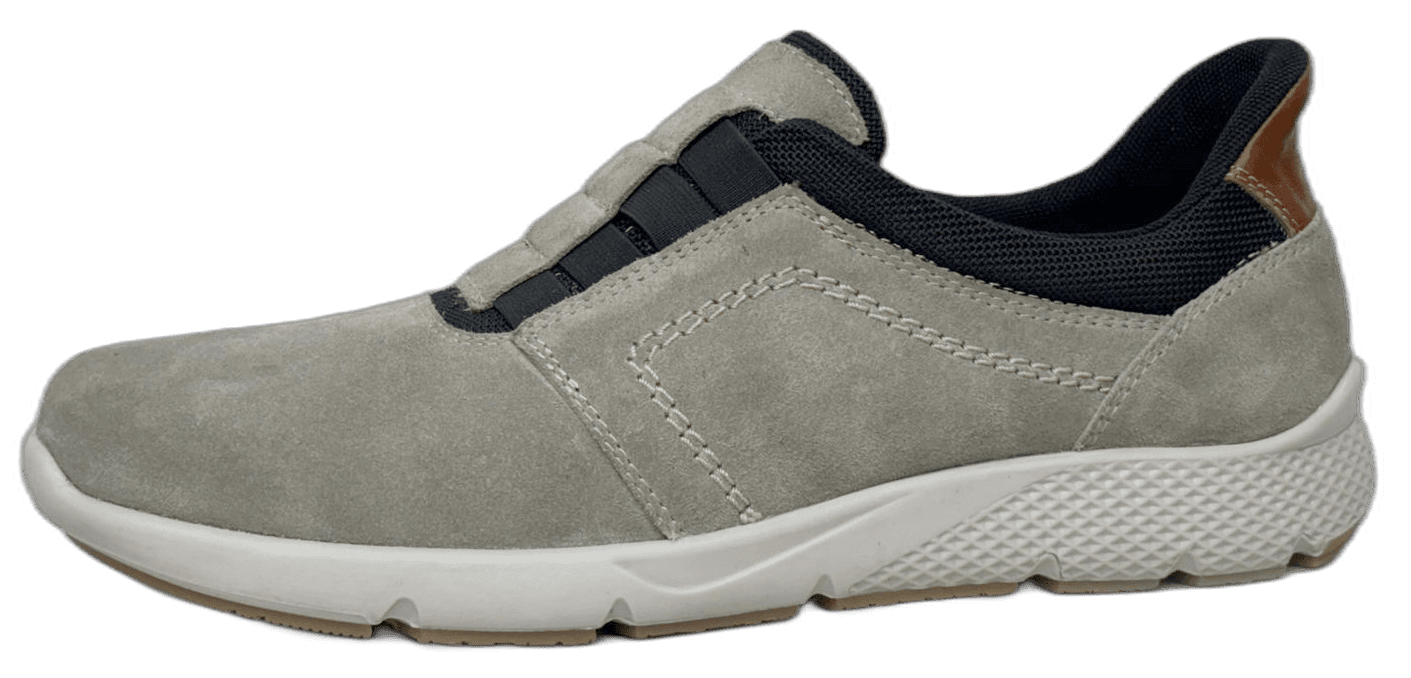 Ladies' ash-grey leather sandal