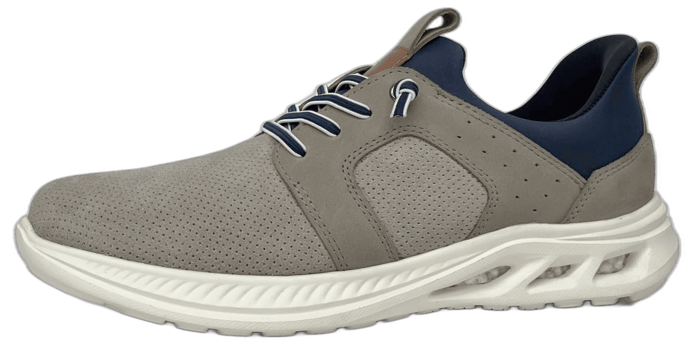 Men's taupe leather fashion sneaker