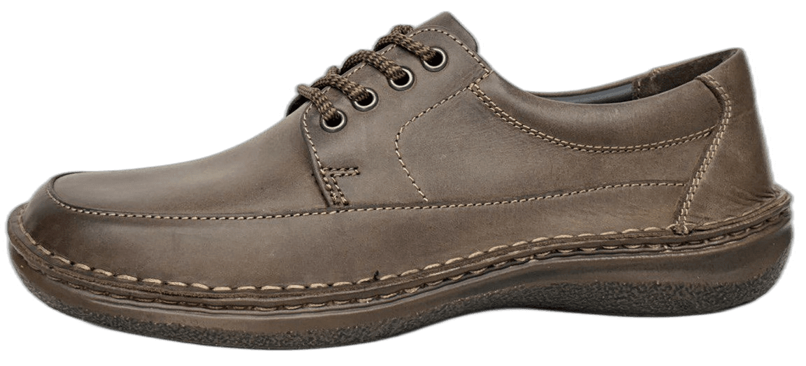 Men's brown leather casual shoe