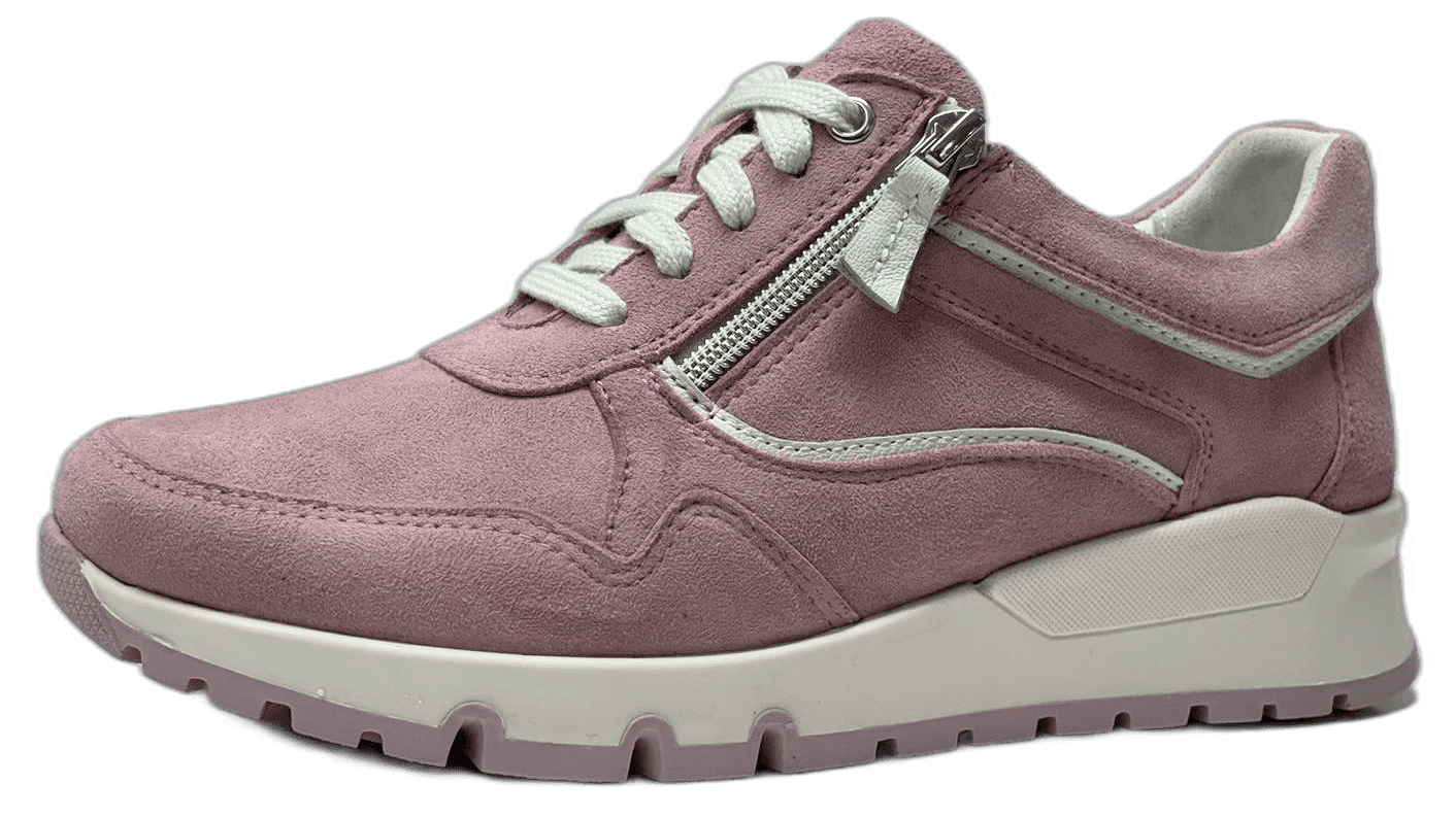 Ladies' dusty-pink suede sneaker