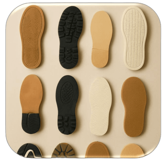 TPR and PU shoe soles